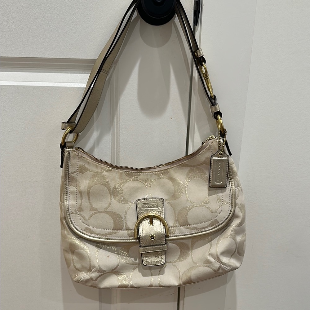 Coach Cream Shoulder Bag
